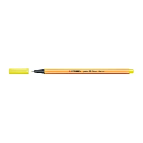 caneta hidrografica stabilo point amarela