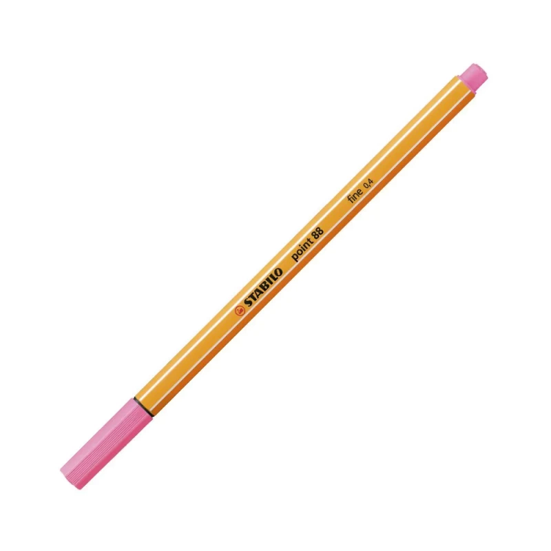 caneta hidrografica stabilo point rosa