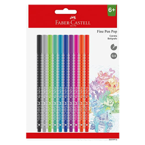 Caneta Fine Pen Pop 0.4mm Faber-Castell PT 10 UN - 00