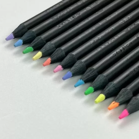 Lápis de Cor Faber-Castell Supersoft 12 cores (6 Neon + 6 Tom Pastel) 00
