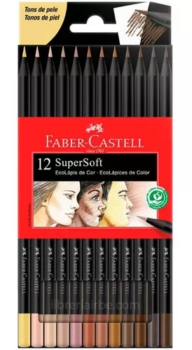 D_NQ_NP_899685-MLU72629932833_112023-O LAPIS DE COR 12 CORES TONS DE PELE FABER CASTELL - Imagem 1