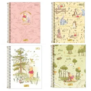 CADERNO 10X1 POOH 160FLS 177X240MM TILIBRA - Imagem 1