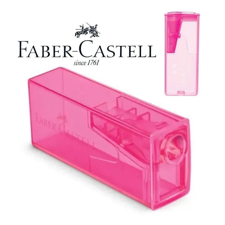 apontador_c_deposito_neon_rosa_classico_faber_castell_1245_1_2f1474f75b0cd6776fde9930b61da3bc APONTADOR C/ DEPOSITO ROSA NEON FABER CASTELL - Imagem 1