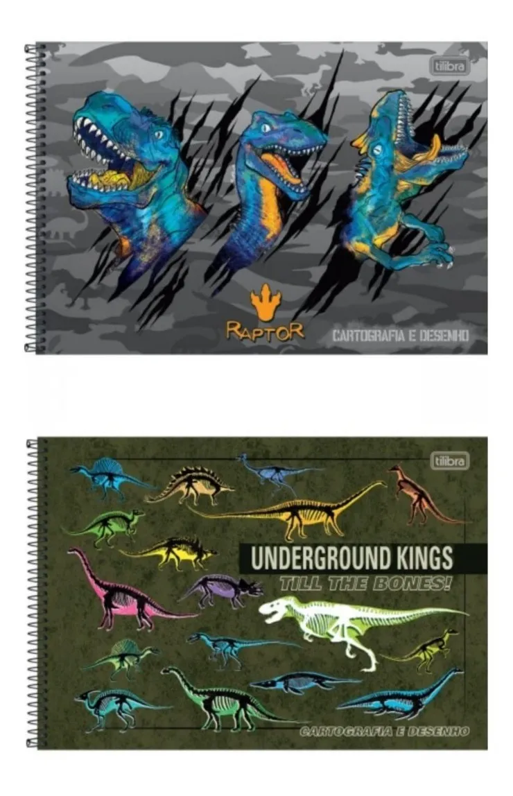 D_NQ_NP_2X_775127-MLA99937421365_112025-F CADERNO DE DESENHO 80FLS RAPTOR CAPA DURA TILIBRA - Imagem 1