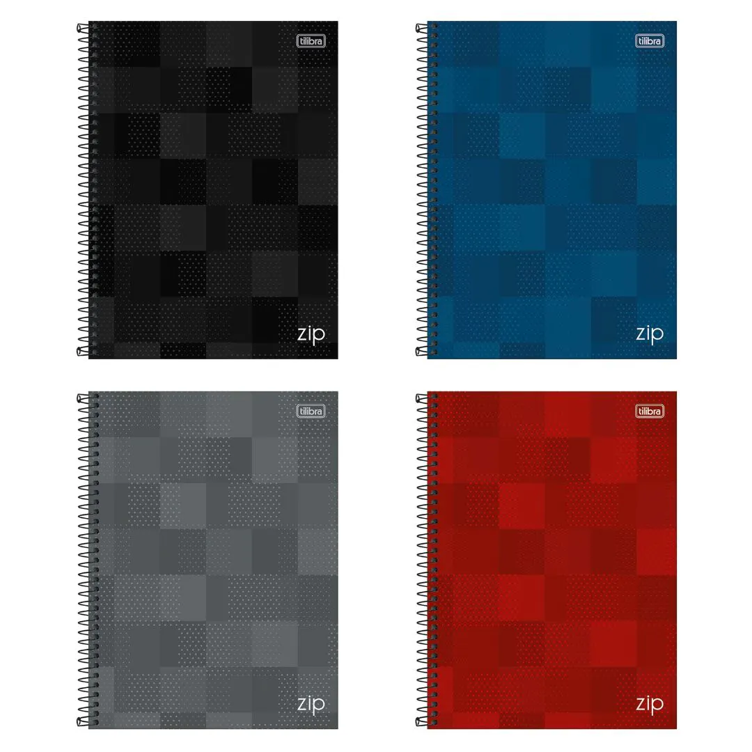 CADERNO 1X1 ZIP 80FLS TILIBRA - Imagem 1
