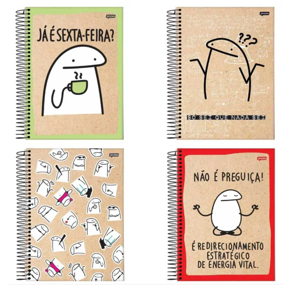 CADERNO 10X1 FLORK 160FLS JANDAIA - Imagem 1