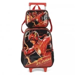 MOCHILA C/ RODINHA + LANCHEIRA FLASH PRETA MAXLOG