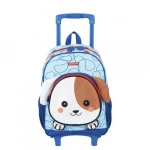 MOCHILA C/ RODINHA F KIDS DOG AZUL SESTINI