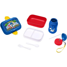 KIT LANCHEIRA MARMITA C/ GARRAFA SONIC LEO E LEO - Imagem 3