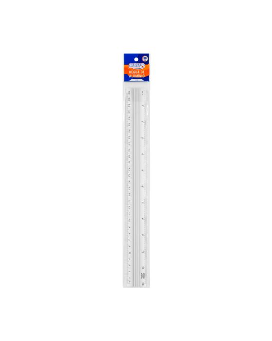 055782A REGUA ALUMINIO 30CM BRW - Imagem 1