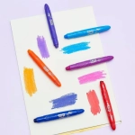 GIZ DE CERA 12 CORES COLOR GEL LEO E LEO - Imagem 2