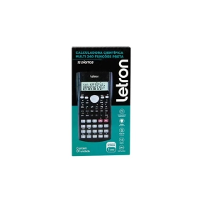 CALCULADORA 12 DIGITOS CIENTIFICA 240FUNCOES LETRON LEO E LEO