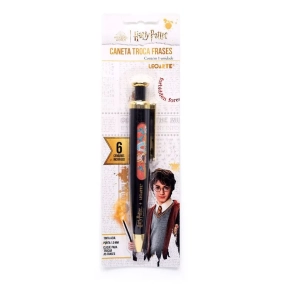 CANETA ESF 0.7 TROCA FRASES HARRY POTTER LEO E LEO