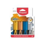MARCA TEXTO GLITTER METAL ESTOJO C/4 MAPED - Imagem 2