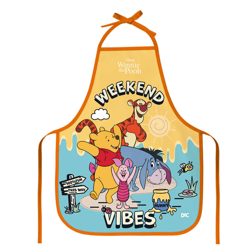 5161_Avental_Pooh-Infantil_Frente AVENTAL ESCOLAR POOH DAC - Imagem 1