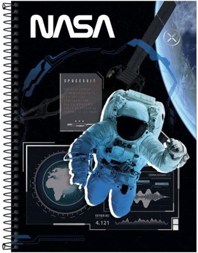 61AEFCXtOJL._AC_SL1000_ CADERNO 10X1 NASA 160FLS TILIBRA - Imagem 1