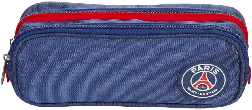 61VWotWjvTL._AC_SL1000_ ESTOJO DUPLO ESCOLAR PSG X01 AZUL SESTINI - Imagem 1