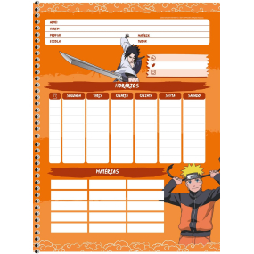 CADERNO 10X1 NARUTO SHIPPUDEN 160FLS SAO DOMINGOS - Imagem 3