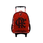 MOCHILA C/RODINHA FLAMENGO RUBRO NEGRO XERYUS