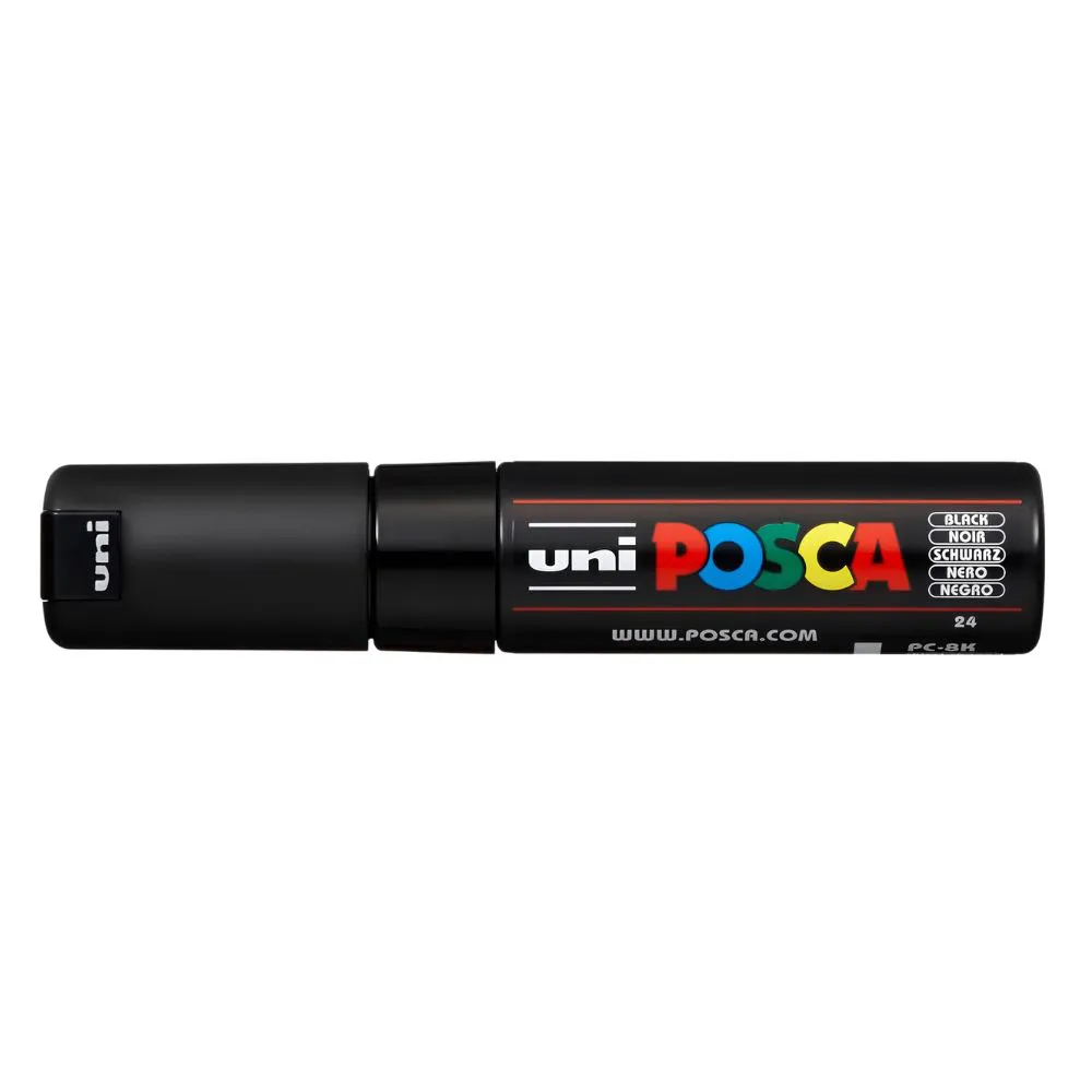 caneta_marcador_posca_uniball_pc_8k_preta_6991_1_d1fe1bbb5de8a8203f3716e8bc983fd0 CANETA USO ARTISTICO POSCA PC-8K PRETA UNIBALL - Imagem 1