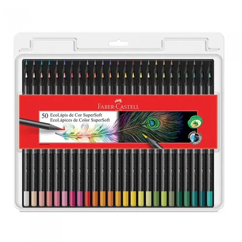 Lápis de cor 50UN Supersoft Faber Castell - Imagem 1
