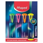 MARCA TEXTO NIGHTFAL ESTOJO C/4 MAPED - Imagem 2