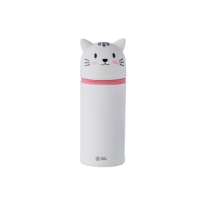 ESTOJO ESCOLAR EM SILICONE GATO BRW