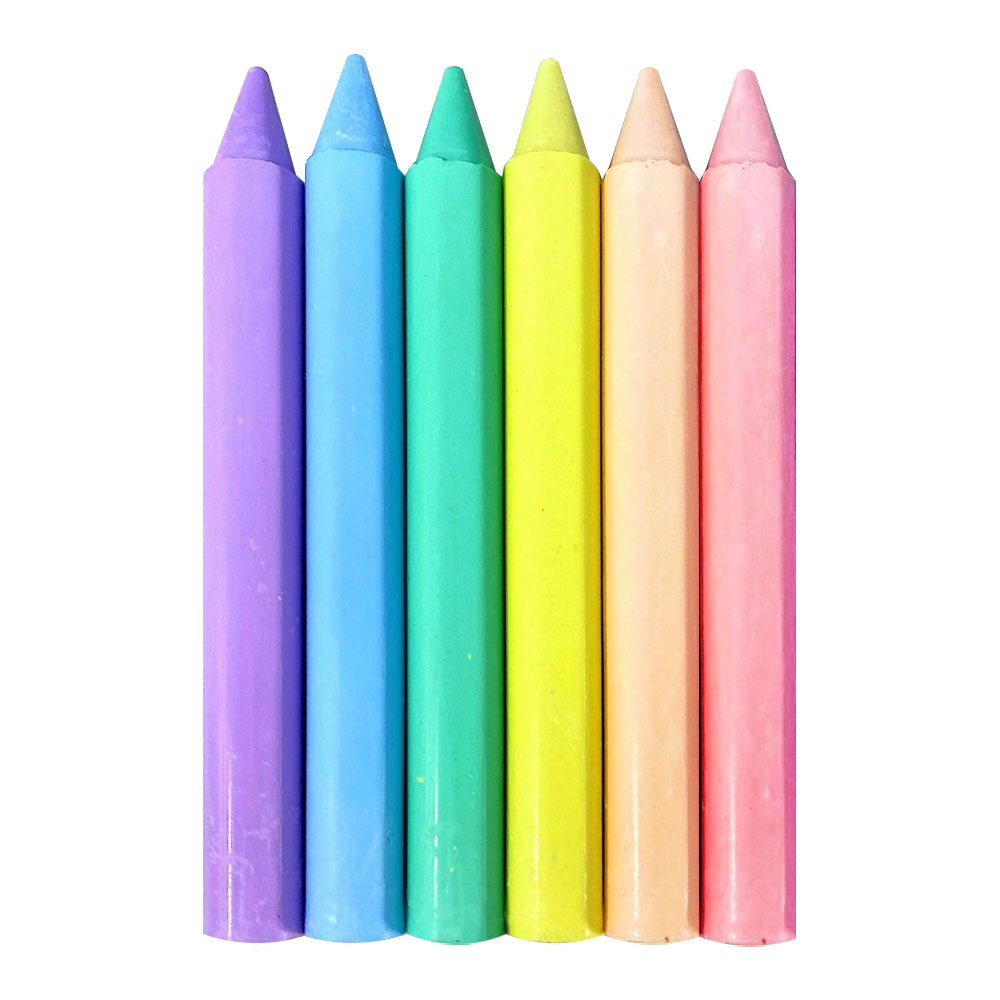 GIZ DE CERA 6 CORES CORES PASTEL GIOTTO - Imagem 2