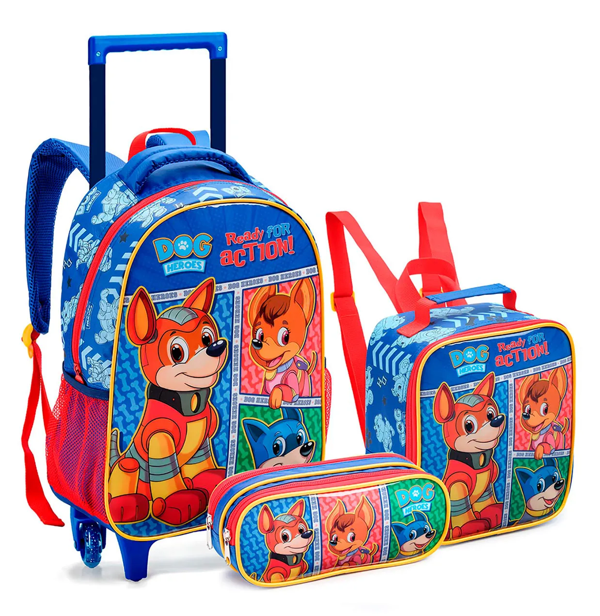 kit_mochila_com_rodinhas_infantil_dog_heroes_escolar_kt40511_2311_1_9e422942e32c7e7b7dc3f4b14c6c870d MOCHILA C/RODINHA+LANC INFANTIL DOG HEROES SEANITE - Imagem 1