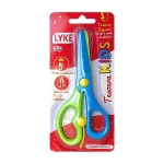 TESOURA PLASTICA 14CM KIDS C/ MOLA AZ/VD LYKE