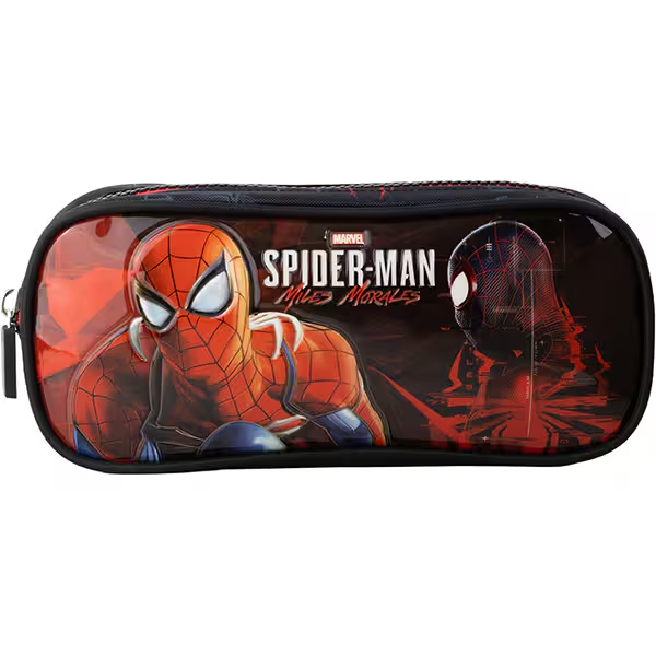 265476d ESTOJO DUPLO ESCOLAR SPIDER MAN MILES MORALES XERYUS - Imagem 1