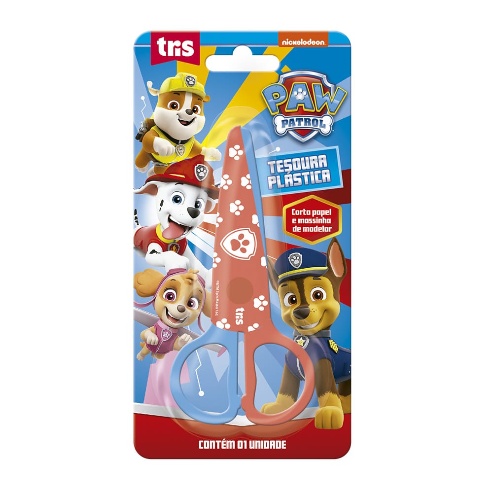 TESOURA ESCOLAR PATRULHA CANINA PLASTICA TRIS - Imagem 2