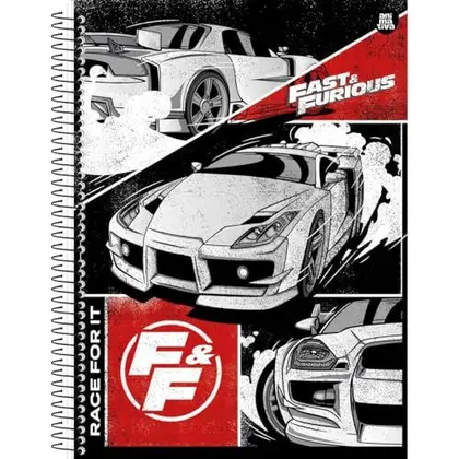 9f8a803020d5862c9e03f9f7f548d743 CADERNO 15X1 VELOZES E FURIOSOS 240FLS SAO DOMINGOS - Imagem 1