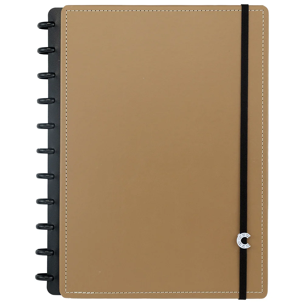 CADERNO_CASUAL_CARAMEL_GRANDE_01 CADERNO INTELIGENTE CARAMEL MEDIO CLAPPER - Imagem 1