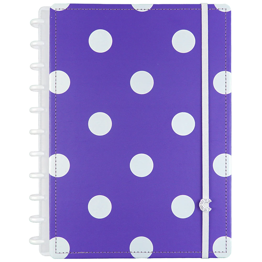 CADERNO_LADY_LIKE_MAYA_GRANDE_01 CADERNO INTELIGENTE LILAS POA MAYA GDE CLAPPER - Imagem 1