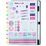 CADERNO INTELIGENTE GLITTER NEON BLACK GRANDE CLAPPER - Imagem 4