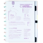 CADERNO INTELIGENTE ARCO IRIS PASTEL MEDIO CLAPPER - Imagem 2