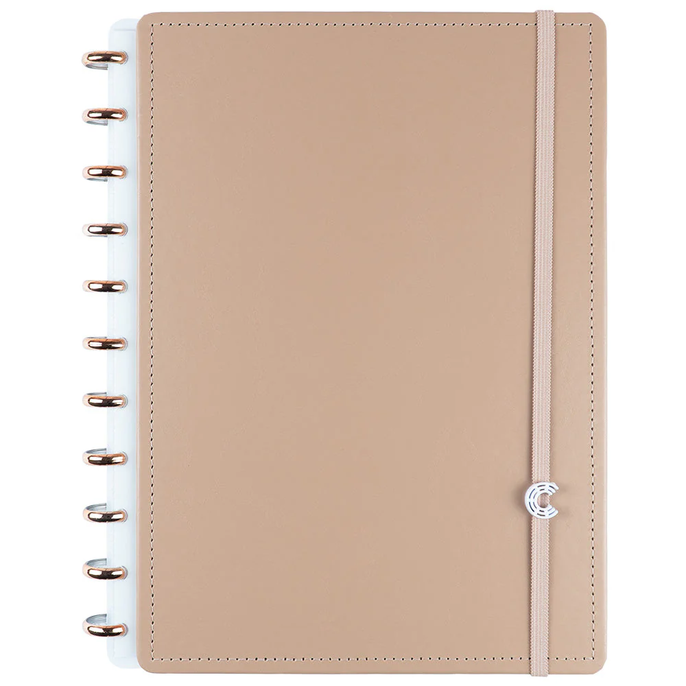 Caderno-Cappuccino-Caderno-Inteligente-_-46773374 CADERNO INTELIGENTE CAPPUCCINO GRANDE CLAPPER - Imagem 1