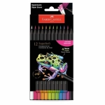 LAPIS DE COR 12 CORES NEON SUPER SOFT FABER CASTELL - Imagem 2