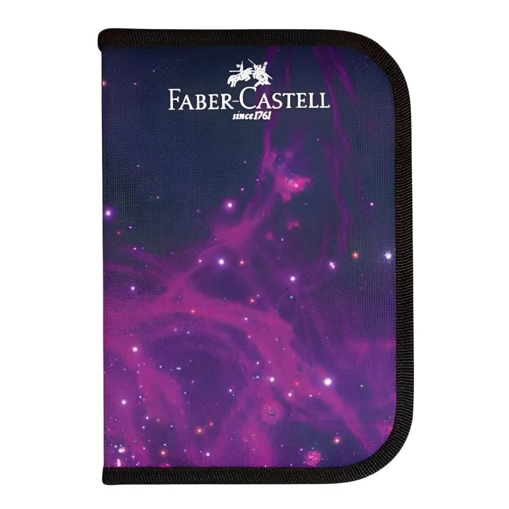 estojo_nylon_lapis_de_cor_faber_castell_cosmic_18_itens_5259_3_0d478ff2590fbbe072d37f3d517c87d8 ESTOJO ESCOLAR NYLON COSMIC FABER CASTELL - Imagem 1