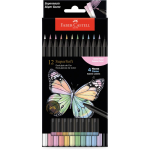 LAPIS DE COR 12 CORES PASTEL SUPER SOFT FABER CASTELL - Imagem 2
