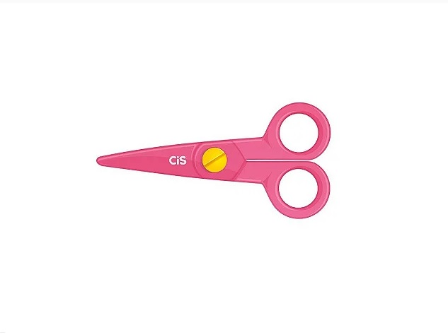 tesoura-escolar-cis-kids-lmina-plstica-ks250-521800-9 TESOURA ESCOLAR KIDS LAMINA DE PLASTICO CIS - Imagem 1